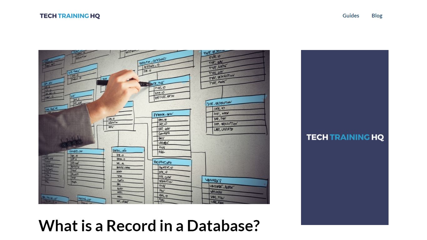 What is a Record in a Database? - Tech Training HQ